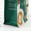 Bolsa de embalaje de café de fondo plano con película de aluminio de capa interna de 1g