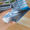 Bolsa de alimentación para conejos con película de aluminio de fondo plano y cremallera ordinaria