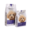 Bolsa de comida para gatos con película de aluminio de fondo plano, alimento para mascotas con cremallera ordinaria de 1,5 kg