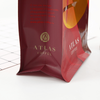 Bolsa de embalaje de café con cremallera lateral de fondo plano de 1 kg