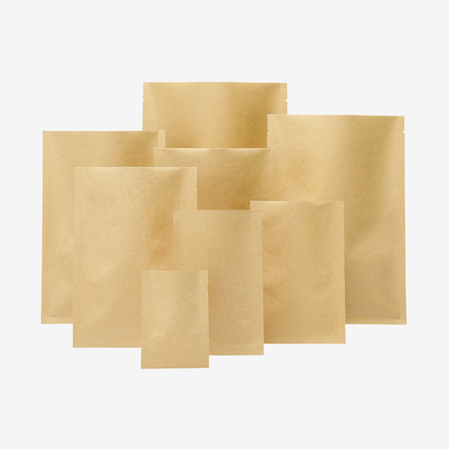 Bolso de empaquetado modificado para requisitos particulares de la cremallera del bolso del sello del lado del papel de Kraft de la impresión
